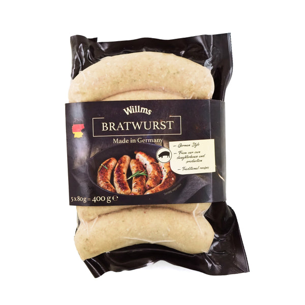 德國威爾姆斯全熟臘腸(5根)/Germany Willms Fully Cooked Bratwurst Sausages(5pcs)(400g)