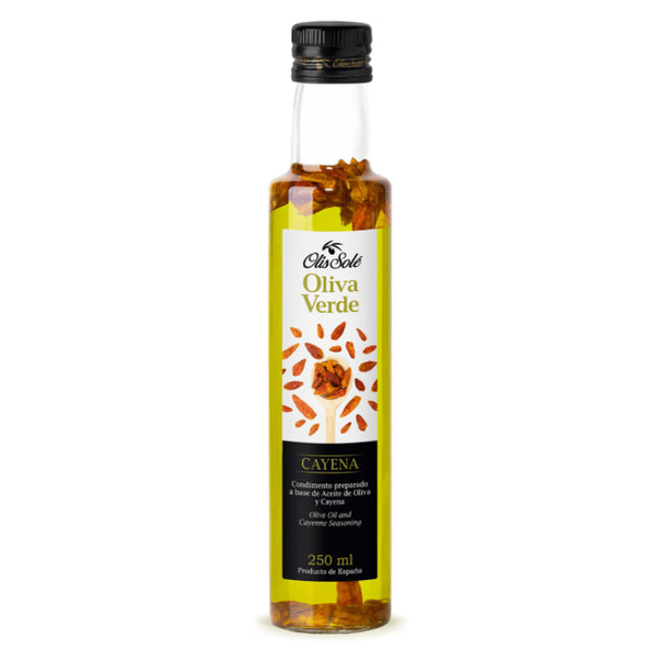 西班牙 OLIS SOLE Oliva Verde 卡宴初榨橄欖油/Spain OLIS SOLE Oliva Verde Cayenne Virgin Olive Oil (250ml)