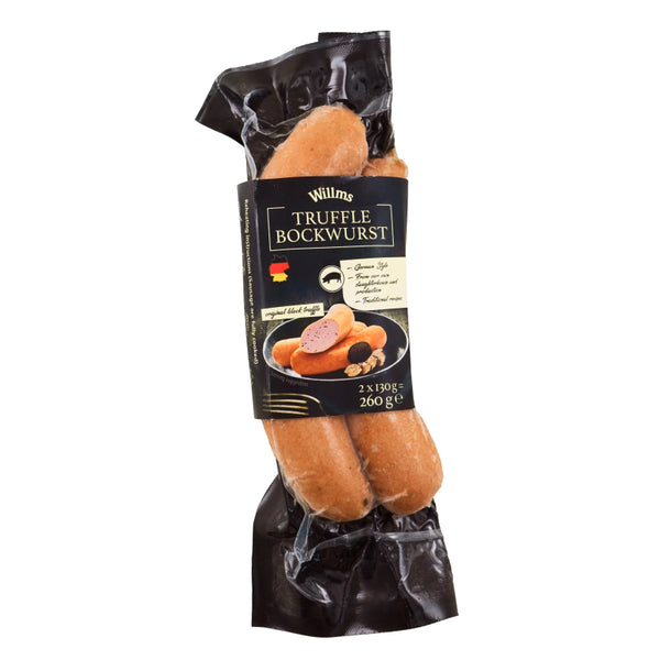 德國威爾姆斯全熟博克香腸松露香腸（2根）/Germany Willms Fully Cooked Bockwurst with Truffles Sausages(2pcs)(260g)