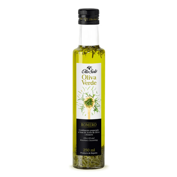西班牙 OLIS SOLE Oliva Verde 迷迭香初榨橄欖油/Spain OLIS SOLE Oliva Verde Rosemary Virgin Olive Oil (250ml)