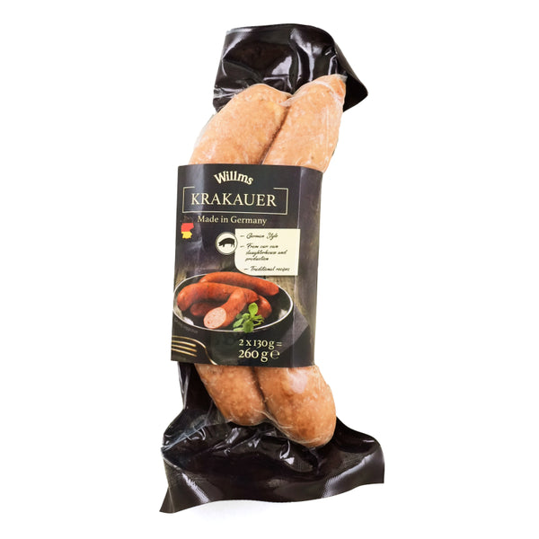 冷凍德國Willms全熟Krakauer香腸（2根）/Frozen Germany Willms Fully Cooked Krakau(260g)